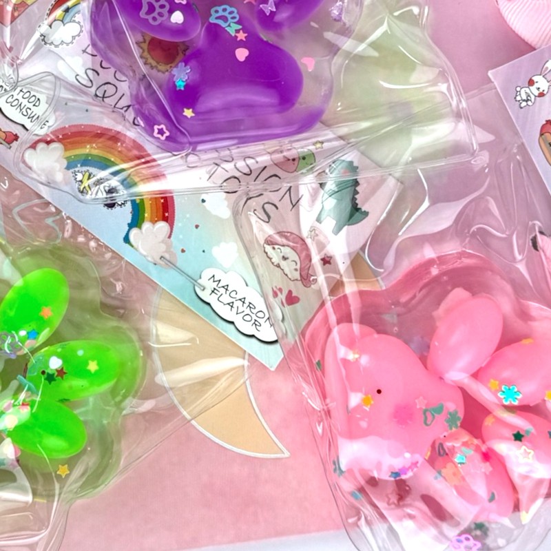 Gniotek Mochi Kocia Łapka Pow cekiny