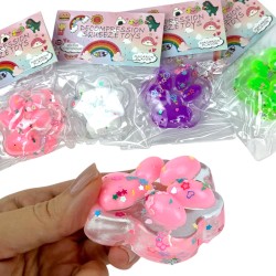 Gniotek Mochi Kocia Łapka Pow cekiny