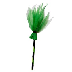 Miotła krótka z tiulem mix