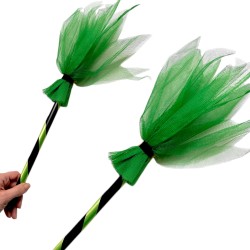 Kostium Czarownicy z miotłą Fiolet Wiedźma Halloween