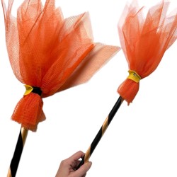 Kostium Czarownicy z miotłą Fiolet Wiedźma Halloween