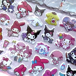 Naklejki Wypukłe 3D Kuromi 50szt