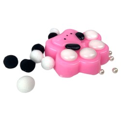 Gniotek Kocia Łapka Misiowa z pomponikami