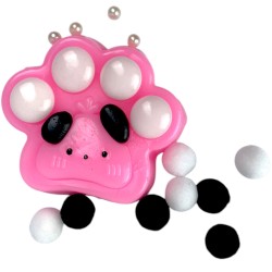 Gniotek Kocia Łapka Misiowa z pomponikami