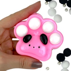 Gniotek Kocia Łapka Misiowa z pomponikami