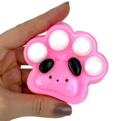 Gniotek Kocia Łapka Misiowa z pomponikami