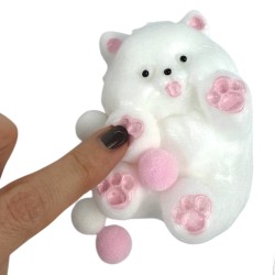 Gniotek kotek biały z...