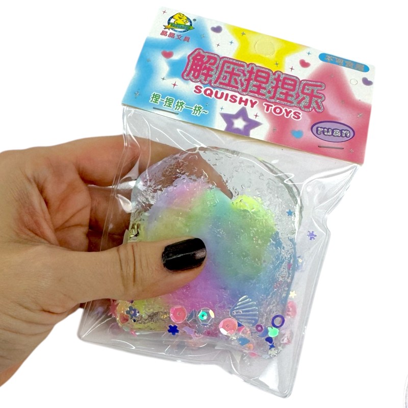 Gniotek Mochi Gofr z cekinami