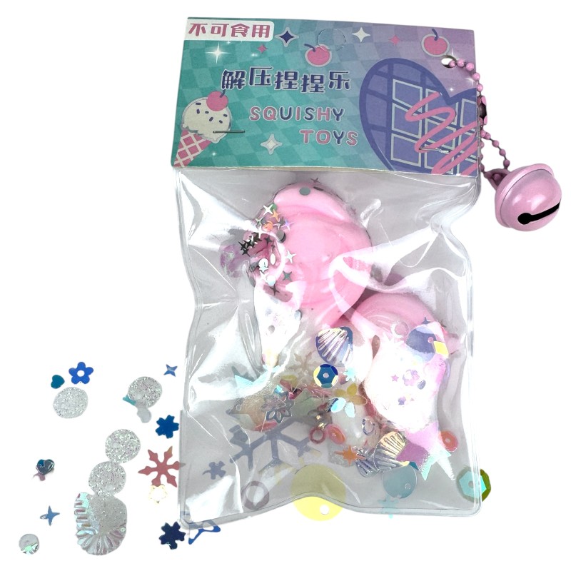 Gniotek Mochi Jednorożec kucyk z cekinami