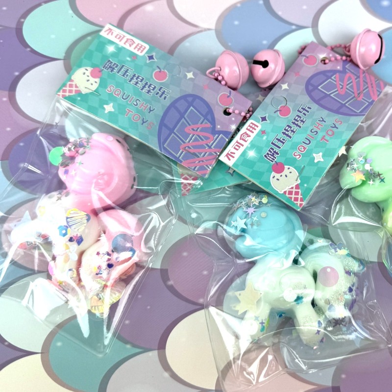 Gniotek Mochi Jednorożec kucyk z cekinami
