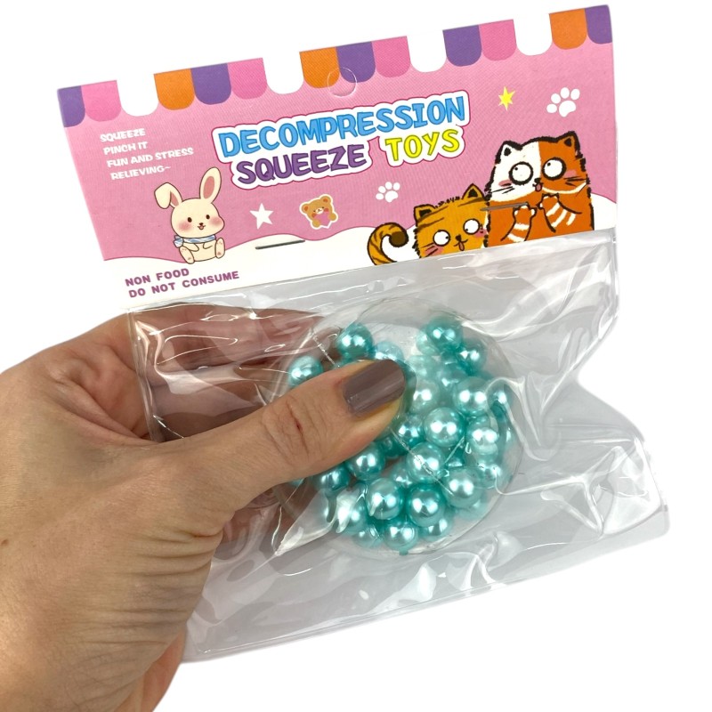 Gniotek kulka z perełkami