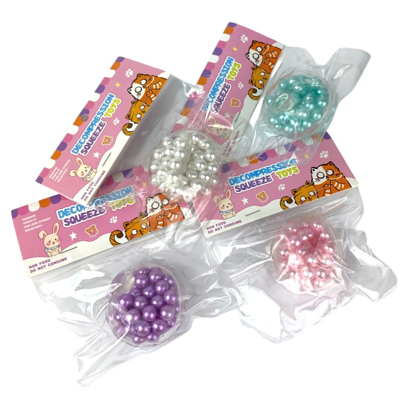 Gniotek kulka z perełkami