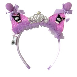 Opaska z uszami Kawaii Kuromi LED