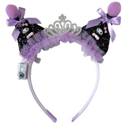 Opaska z uszami Kawaii Kuromi LED