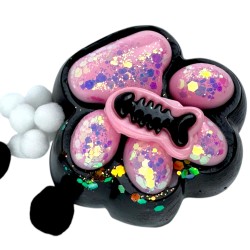 Gniotek Kocia Łapka Galaxy Taba Squishy cekiny