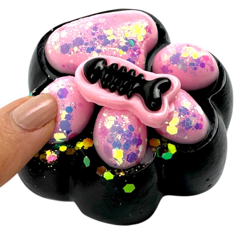 Gniotek Kocia Łapka Galaxy Taba Squishy cekiny