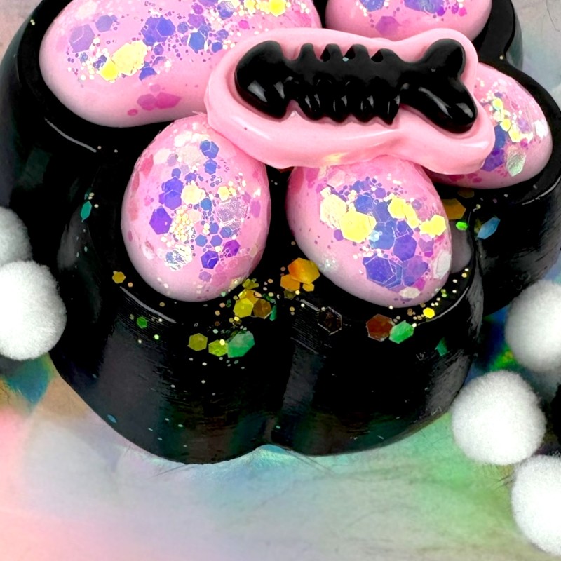 Gniotek Kocia Łapka Galaxy Taba Squishy cekiny