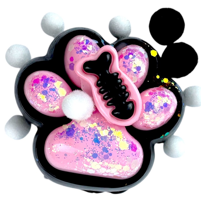 Gniotek Kocia Łapka Galaxy Taba Squishy cekiny