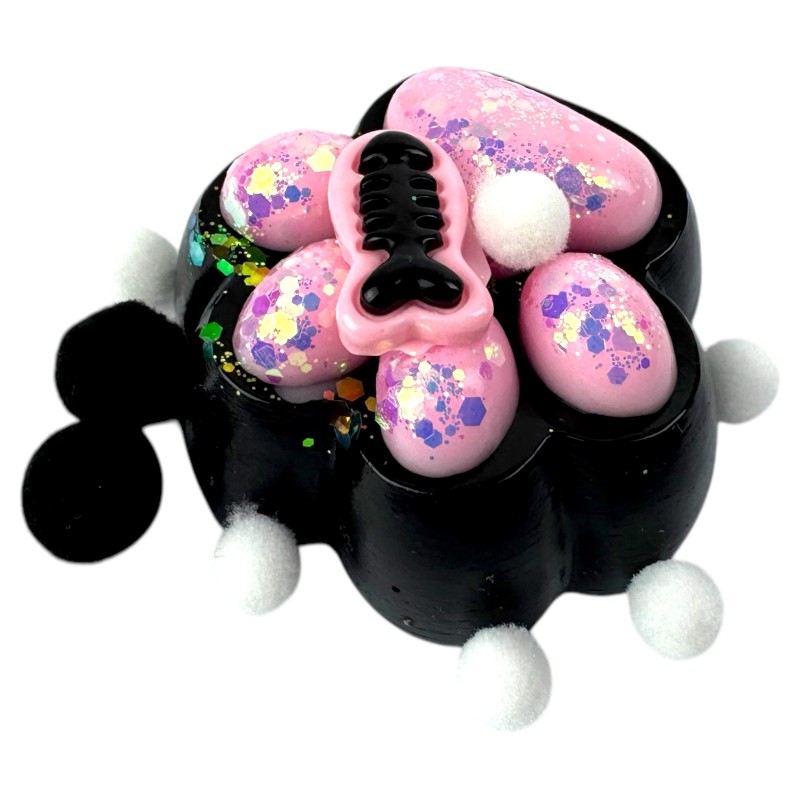 Gniotek Kocia Łapka Galaxy Taba Squishy cekiny