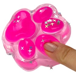 Gniotek Mochi Kocia Łapka Pow cekiny