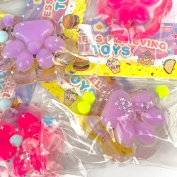 Gniotek Mochi Kocia Łapka Pow cekiny