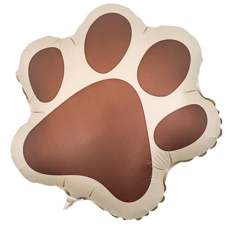 Balon foliowy Łapka Psa 67x60cm brązowa