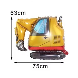Balon foliowy w kształcie koparki 75x63 cm
