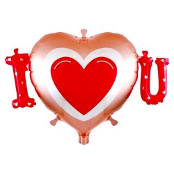 Balon foliowy Serce I Love You 45 cm