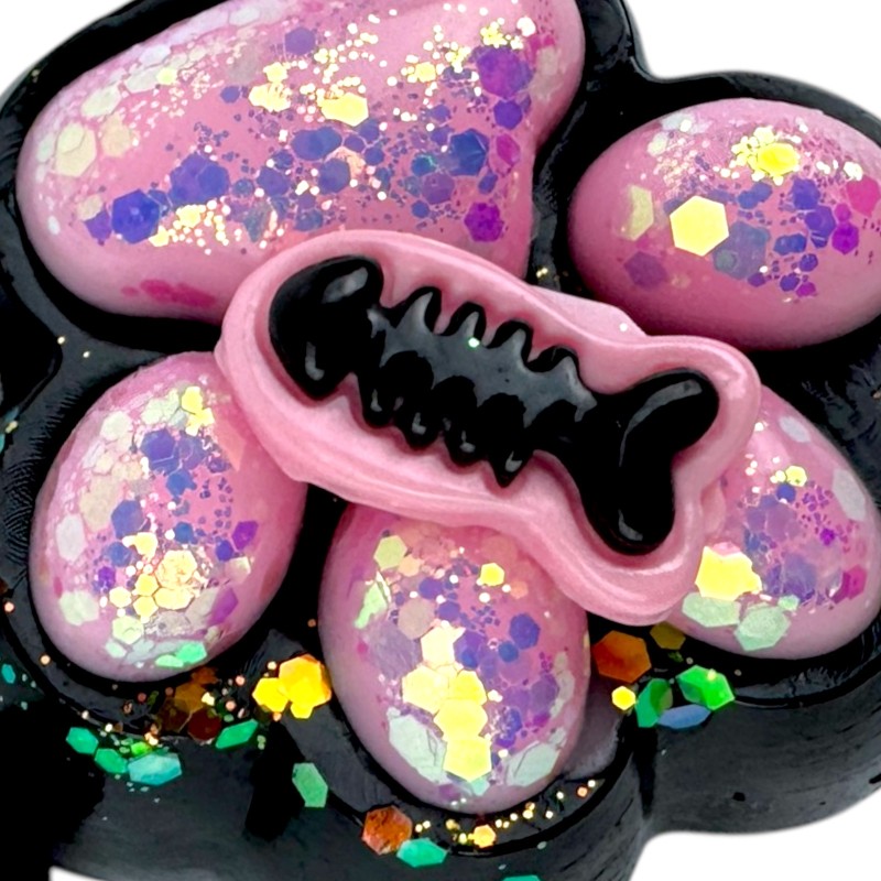 Gniotek Kocia Łapka Galaxy Taba Squishy cekiny