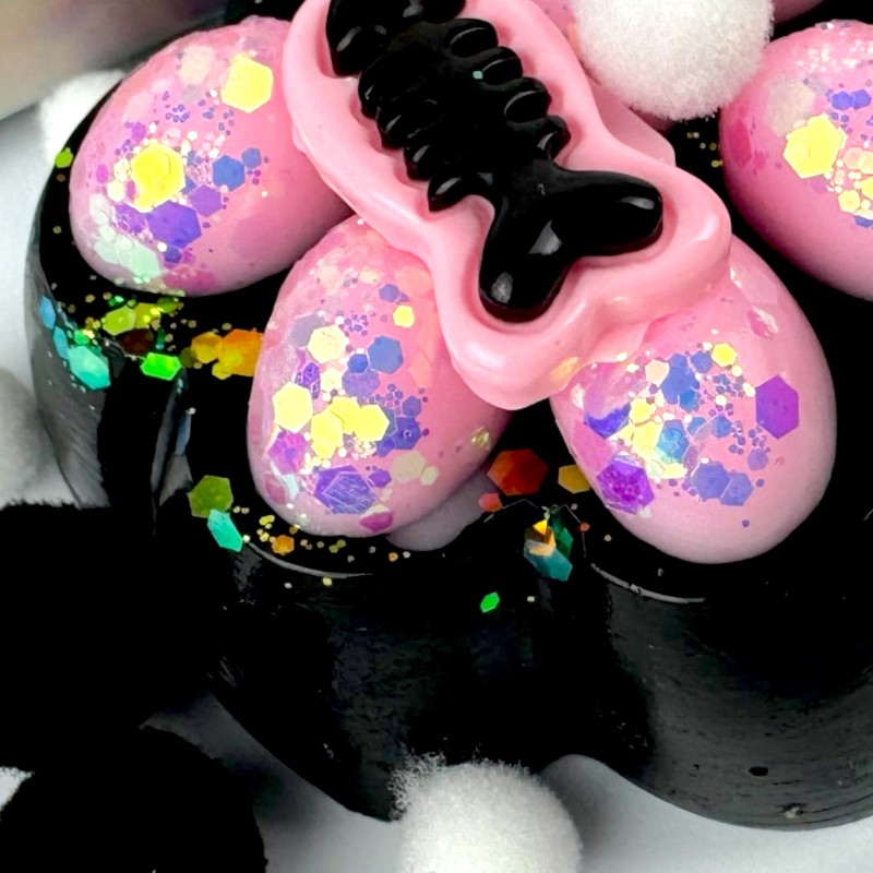 Gniotek Kocia Łapka Galaxy Taba Squishy cekiny