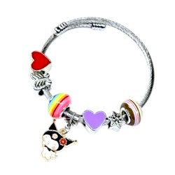 Bransoletka Kuromi z Zawieszkami Zestaw DIY