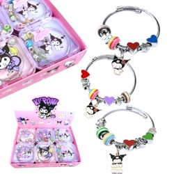 Bransoletka Kuromi z Zawieszkami Zestaw DIY