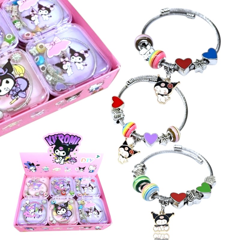 Bransoletka Kuromi z Zawieszkami Zestaw DIY