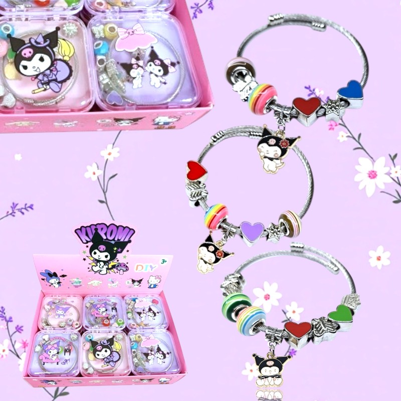 Bransoletka Kuromi z Zawieszkami Zestaw DIY