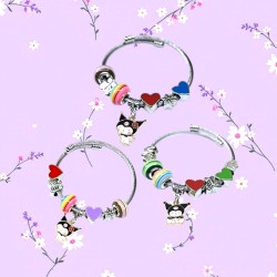 Bransoletka Kuromi z Zawieszkami Zestaw DIY