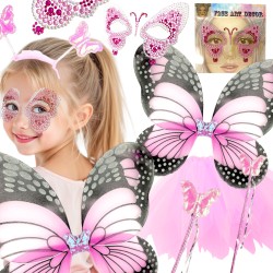 Strój Motyl Różowy zestaw...