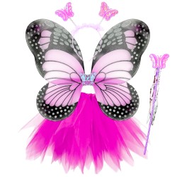 Strój Baśniowy Motyl Fuksja...