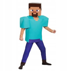 Strój Przebranie Minecraft Steve z maską