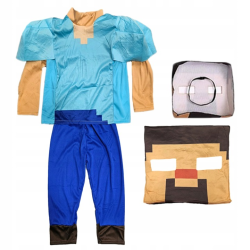 Strój Przebranie Minecraft Steve z maską