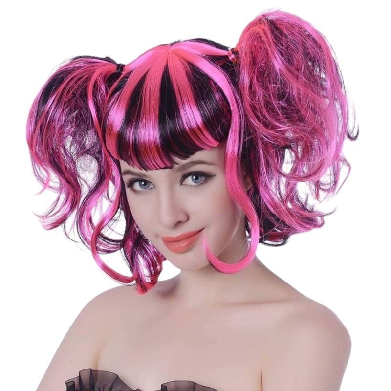 Peruka Cosplay Różowe włosy Harajuku Star