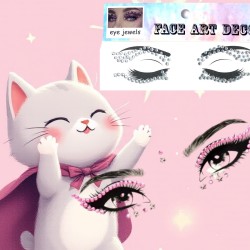 Zestaw Strój Kotka różdżka kryształki + Taba kocia łapka