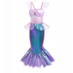 Kostium Syrenki z Peruką i Akcesoriami Bajkowy Zestaw