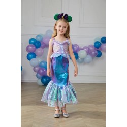 Kostium Syrenki z Peruką i Akcesoriami Bajkowy Zestaw