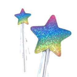 Magiczny Strój Jednorożec Duży Zestaw z Tutu skrzydełka różdżka