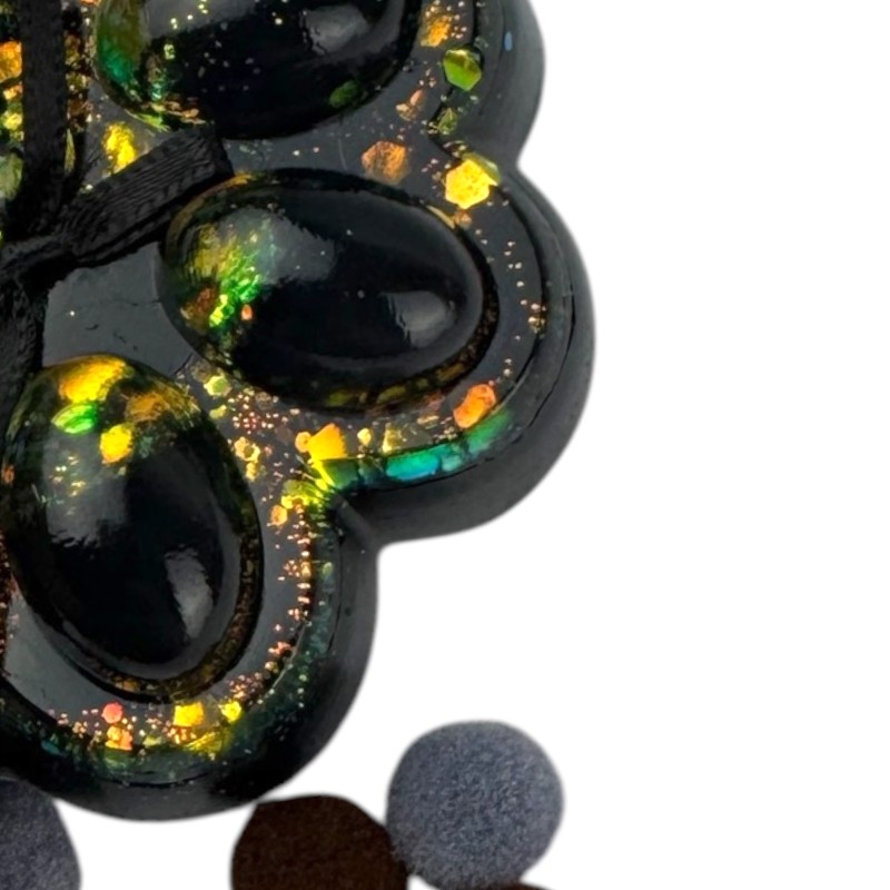 Gniotek łapka czarna galaxy z kolorowym brokatem