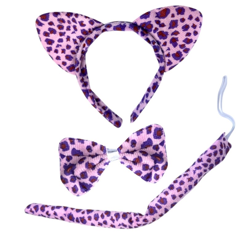 Strój Fioletowej Pantery gepard tutu opaska ogon centki