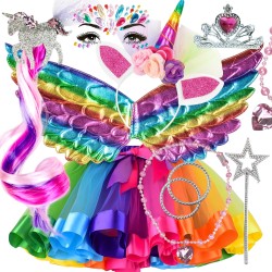 Zestaw Strój Pegaz - magiczny zestaw Jednorożec Tutu Biżuteria