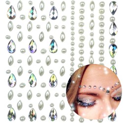Kryształki Perełki Naklejki 3D Diamenciki FaceGem