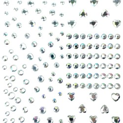 Kryształki diamenciki naklejki na twarz FaceGem