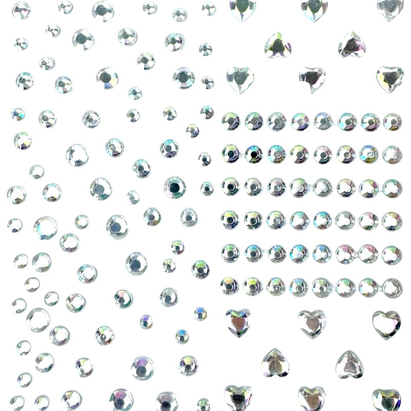 Kryształki diamenciki naklejki na twarz FaceGem